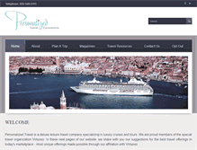 Tablet Screenshot of personalized-travel.com